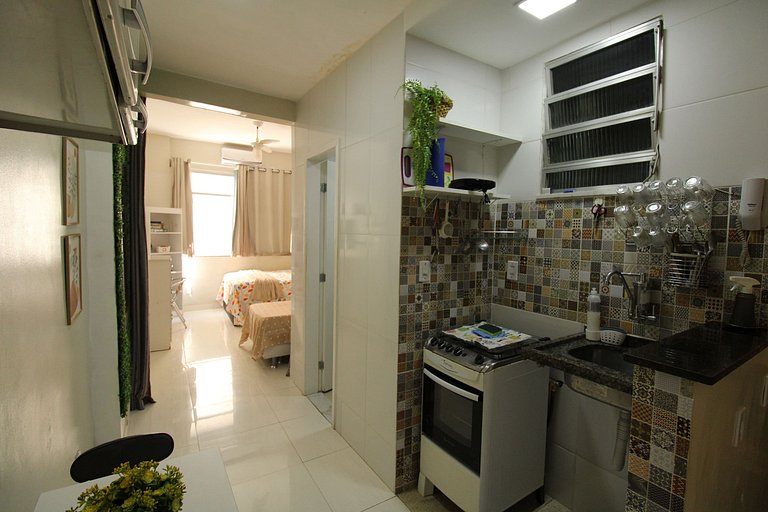 Estúdio Copa - Beira Mar para até 4 pessoas