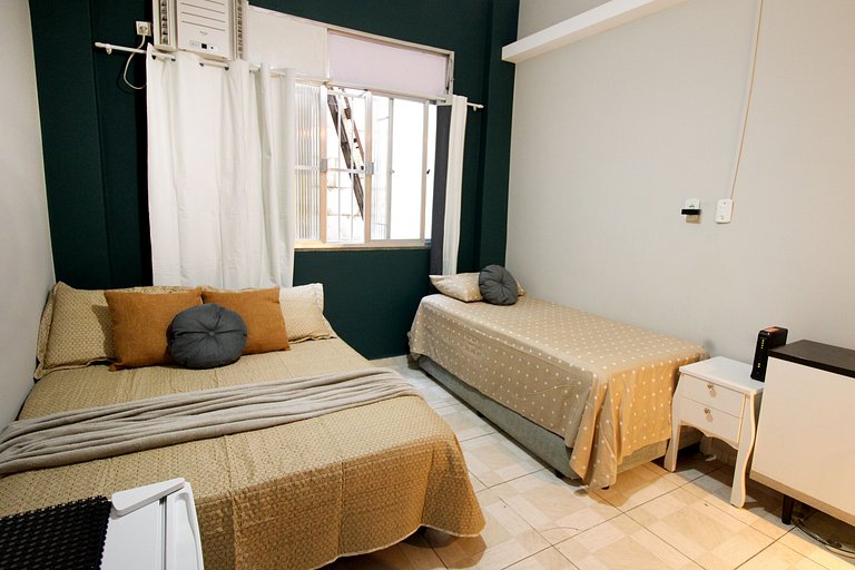 Atlantico Loft- Beira mar até 4, com vista interna